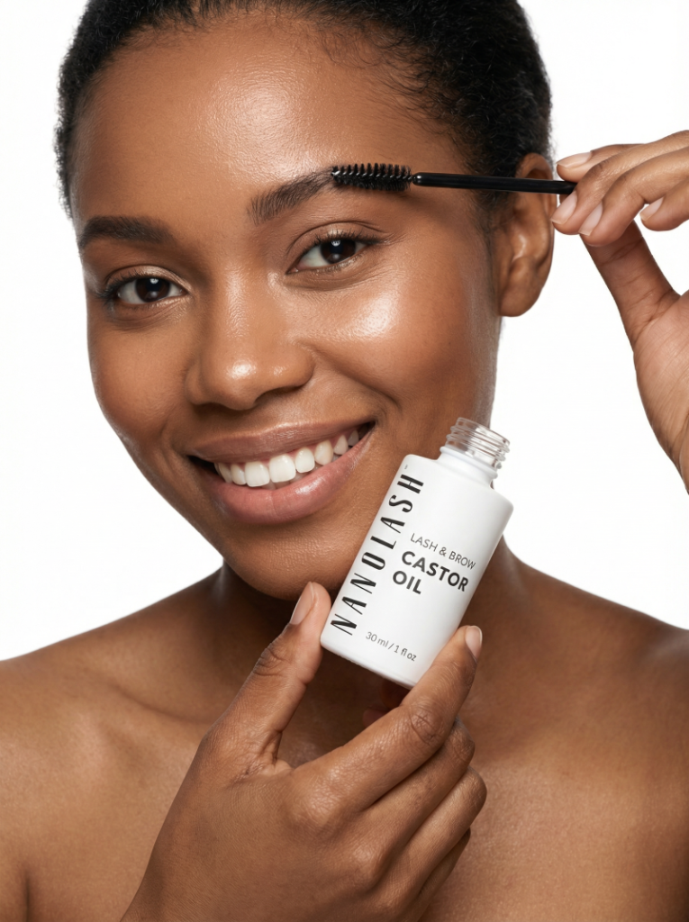 ricinový olej na obočí nanolash